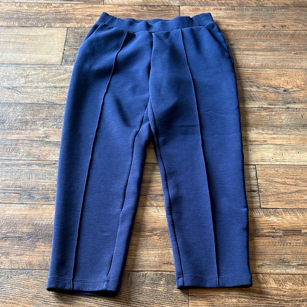 Calia Straight Leg Pleated Sweatpants Navy size Small